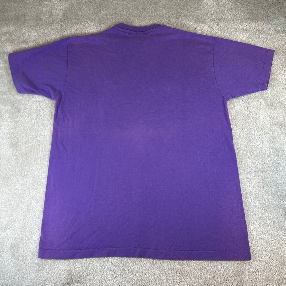 Vintage‎ 90s Jesus T-Shirt Men's XL Purple Yes Lets Go The Continentals USA Made - Picture 7 of 11